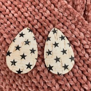 Cork Star Earrings
